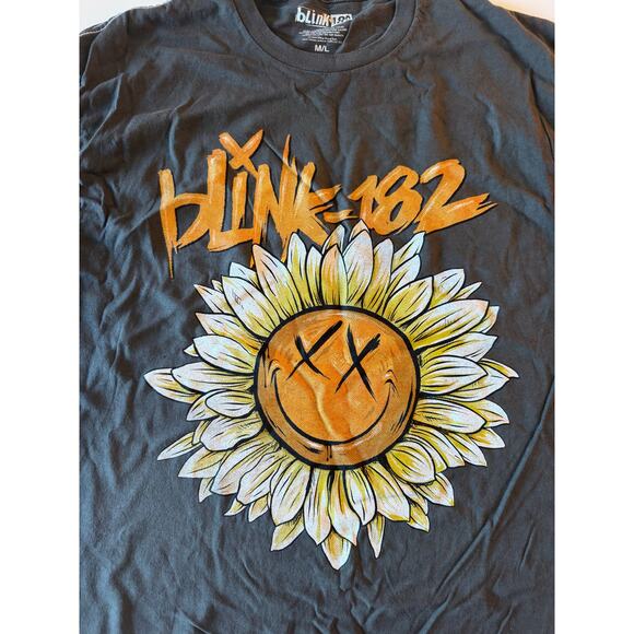 NWOT Blink 182 Sunflower Grey Tee - Picture 2 of 4